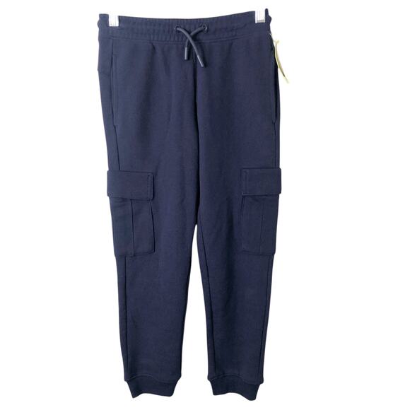All In Motion NWT Boys' Flexible Drawstring Navy Cargo Joggers Size Small 6/7 - Picture 1 of 9